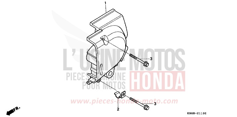 PANNEAU ARRIERE GAUCHE de CB Two Fifty MONZA RED (R110) de 1994